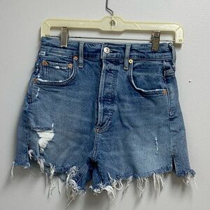 Citizens of Humanity High-Rise Distressed Women's Denim Shorts size 24